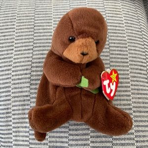 Beanie Baby Original. Super rare. Seaweed Style 4080, Tag Errors.